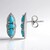 Orecchini in argento con Turchese Sleeping Beauty