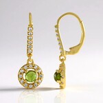 Orecchini in argento con Vesuvianite