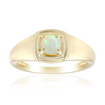 Bague en or et Opale blanche du Brésil