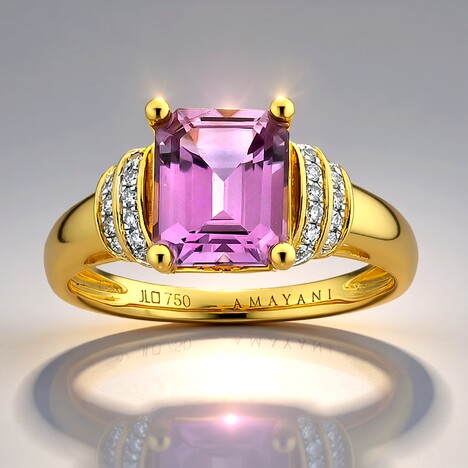 Anello in oro con Diasporo Rosa (AMAYANI)
