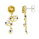 Citrine Silver Earrings (Gems en Vogue)
