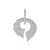Zilveren hanger met zirkonen (MONOSONO COLLECTION)