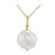 Zilveren halsketting met een zoetwater kweekparel