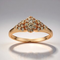 Anello in oro con Diamante Rose de France SI1 di Argyle