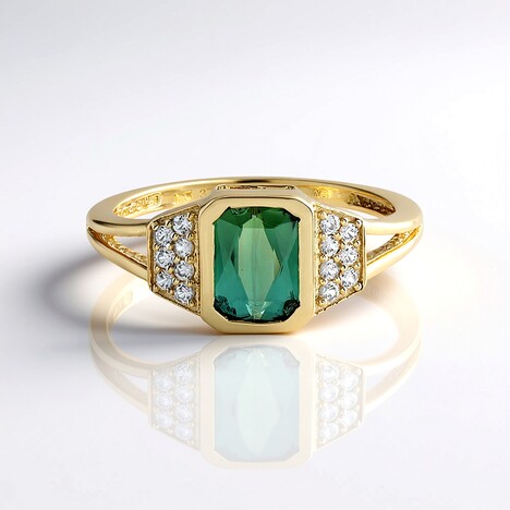 Anello in oro con Indicolite (Adela Gold)