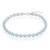 Blue Pastel Quartz Silver Bracelet