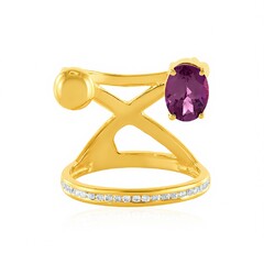 Anillo en plata con Granate Magenta (de Melo Essence)