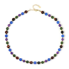 Zilveren halsketting met Canadese jade