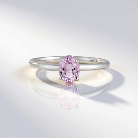 Anello in argento con Kunzite