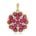 Pendentif en argent et Rubis de Madagascar