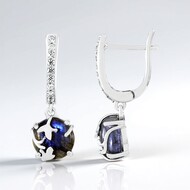 Boucles d'oreilles en argent et Labradorite