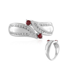 Anello in argento con Rubino Tanzania (de Melo)