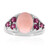 Pink Opal Silver Ring