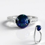 Anello in argento con Opale Mezezo (de Melo Essence)