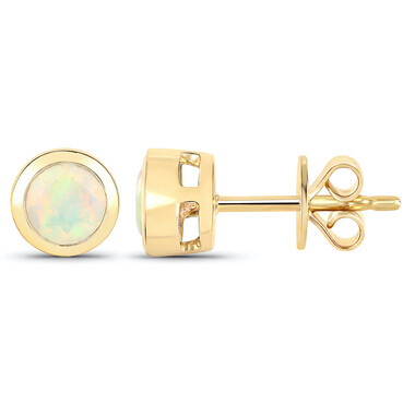 Welo-Opal-Goldohrringe