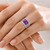 Sibirischer Amethyst-Silberring