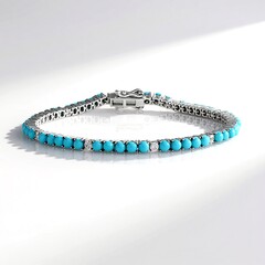 Bracciale in argento con Turchese Sleeping Beauty (Faszination Türkis)