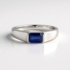 Anello in argento con Cianite del Nepal