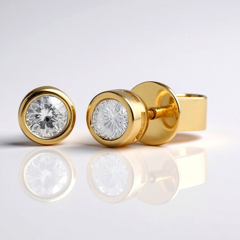 Orecchini in oro con Diamante SI2 (H) (CIRARI)