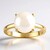Anello in argento con Perla d'Acqua Dolce Bianca (TPC)