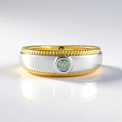 Anello in argento con Diamante Blu Cielo I2