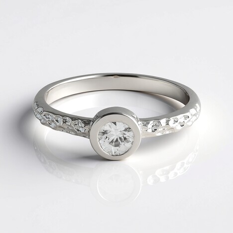 Anello in argento con Zircone