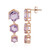 Lavendel-Amethyst-Silberohrringe
