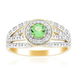 Anello in oro con Tsavorite AAA del Kenia
