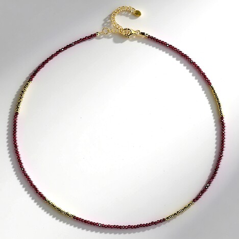 Collana in argento con Granato Mozambico