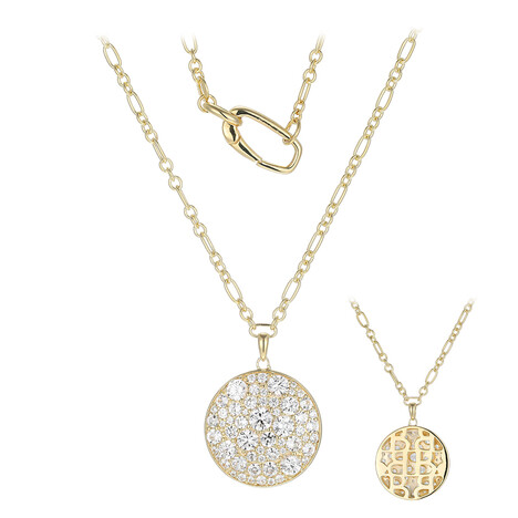 Zircon Silver Necklace (Adela Silber)