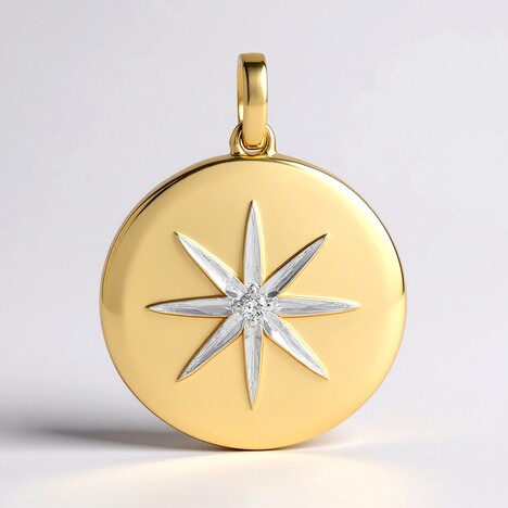 Ciondolo in argento con Diamante I1 (G) (Annette)