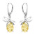 Zilveren oorbellen met Baltische citroen barnstenen (dagen)