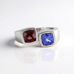 Anello in argento con Zircone Rosa