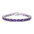Zambian Amethyst Silver Bracelet