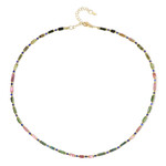 Turmalin-Silberhalskette