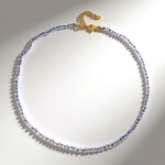Collier en argent et Pierre de Lune arc-en-ciel (Adela Silber)