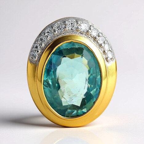 Ciondolo in argento con Zircone Ratanakiri (MONOSONO COLLECTION)