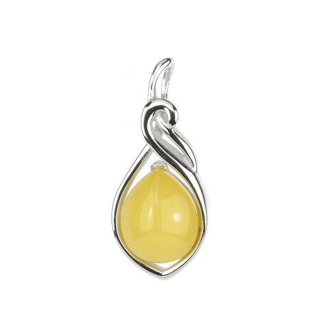 Ciondolo in argento con Ambra Baltica (dagen)