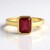 Anello in argento con Rubino Bemainty