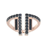 Black Sapphire Silver Ring (Adela Silber)