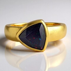 Bague en argent et Opale Mezezo (MONOSONO COLLECTION)