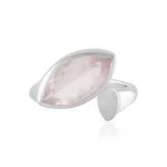 Bague en argent et Quartz rose