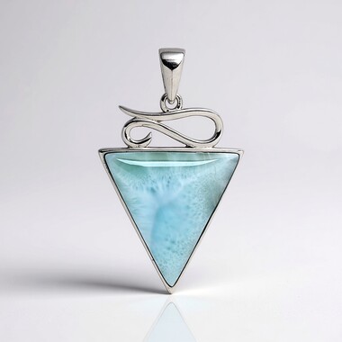 Zawieszka ze srebra rodowanego - Larimar