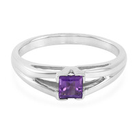 Anello in argento con Ametista Zambiana