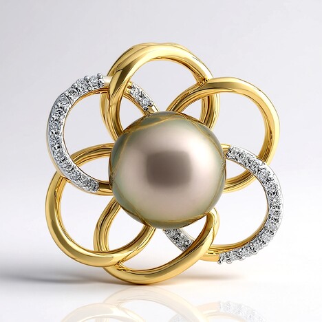 Ciondolo in oro con Perla Tahitiana (Michelle Albala)