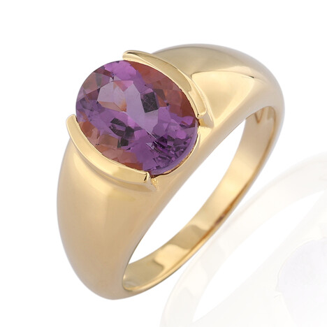 Bague en argent et Améthyste d'Uruguay (de Melo)