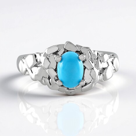 Anello in argento con Turchese Sleeping Beauty