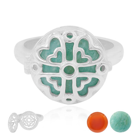 Anello in argento con Corniola