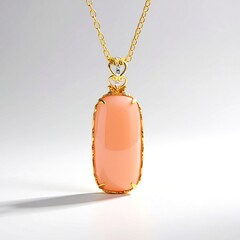 Collana in argento con Calcedonio Rosa