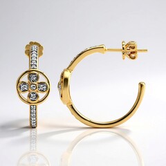 Orecchini in oro con Diamante SI1 (G)